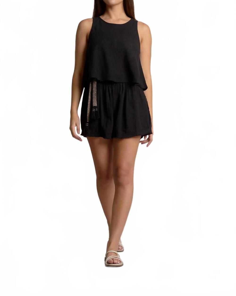 NEW ELAN women's flair tank top in black